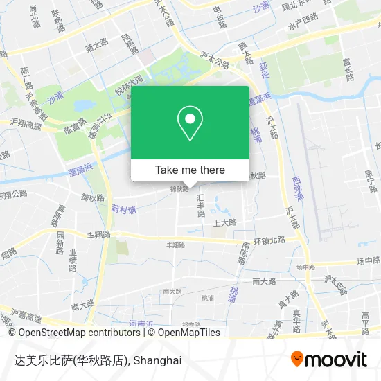 达美乐比萨(华秋路店) map