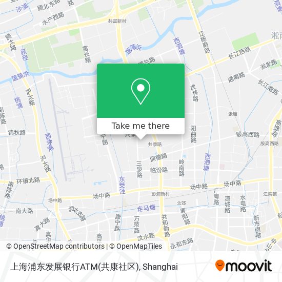 上海浦东发展银行ATM(共康社区) map