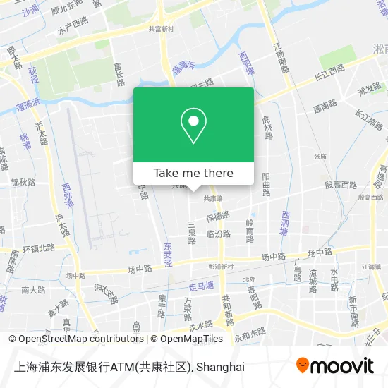 上海浦东发展银行ATM(共康社区) map