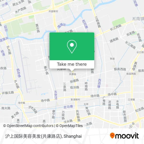 沪上国际美容美发(共康路店) map