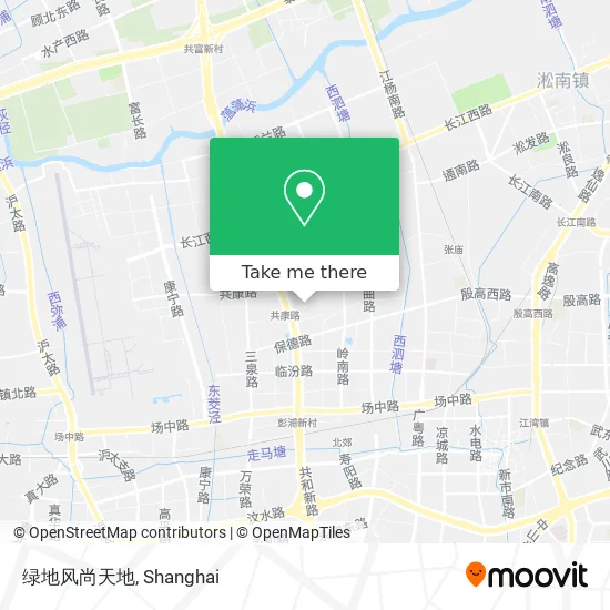 绿地风尚天地 map