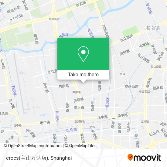 crocs(宝山万达店) map