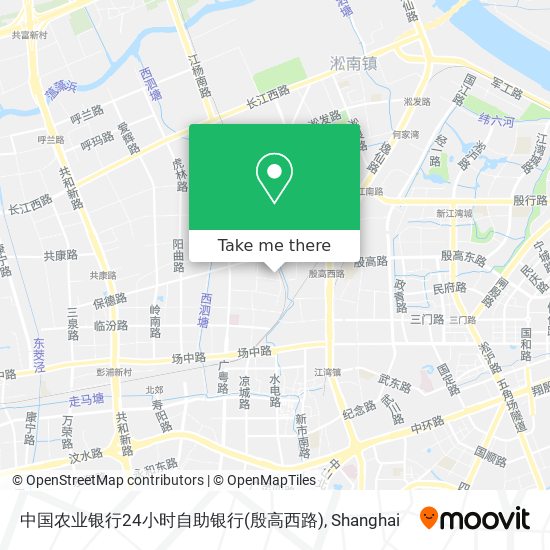 中国农业银行24小时自助银行(殷高西路) map