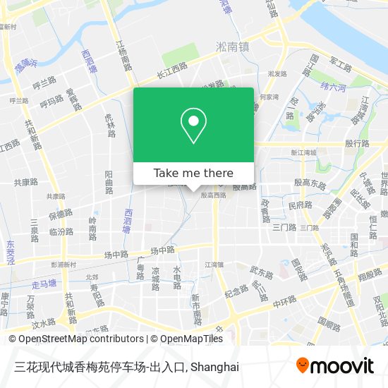 三花现代城香梅苑停车场-出入口 map