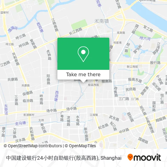 中国建设银行24小时自助银行(殷高西路) map