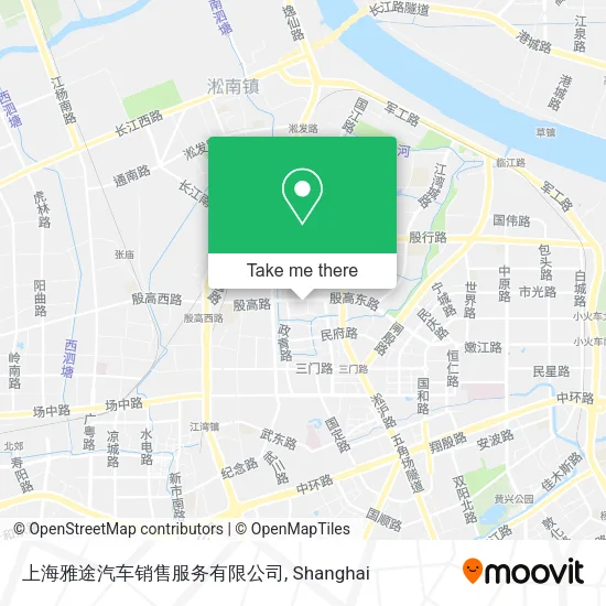 上海雅途汽车销售服务有限公司 map