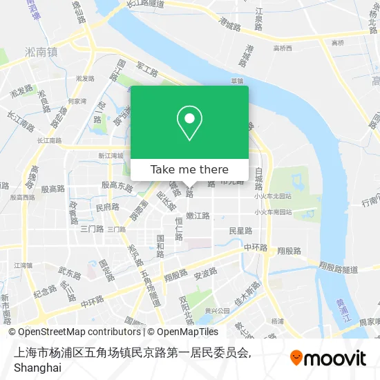 上海市杨浦区五角场镇民京路第一居民委员会 map