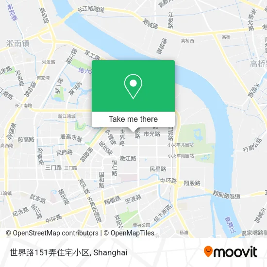 世界路151弄住宅小区 map