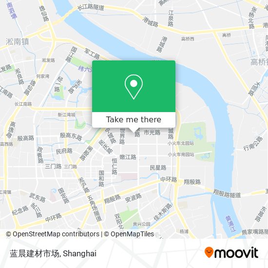 蓝晨建材市场 map