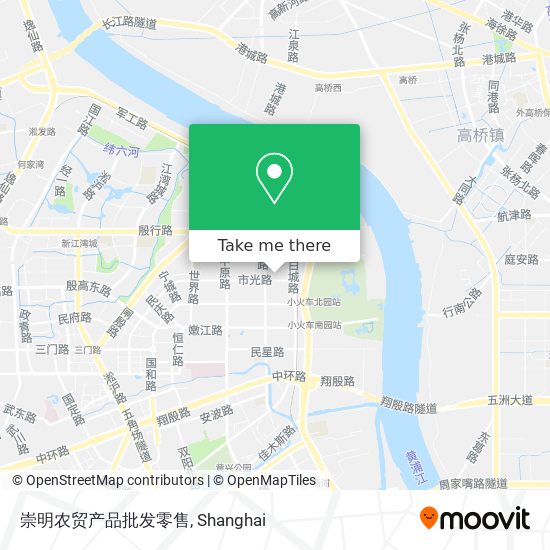 崇明农贸产品批发零售 map