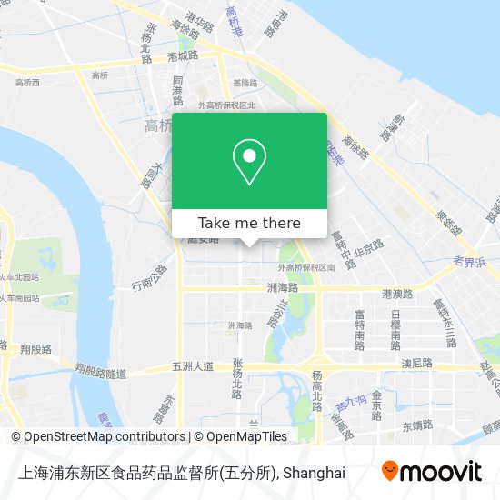 上海浦东新区食品药品监督所(五分所) map