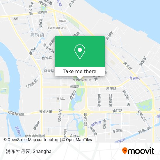 浦东牡丹园 map