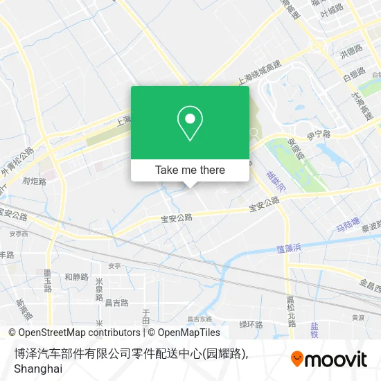 博泽汽车部件有限公司零件配送中心(园耀路) map