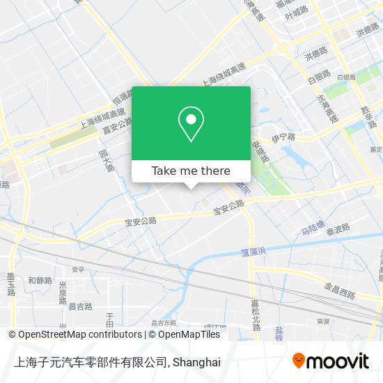 上海子元汽车零部件有限公司 map