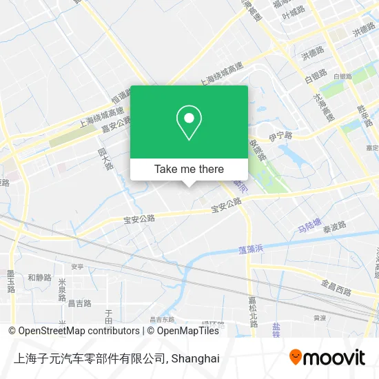 上海子元汽车零部件有限公司 map