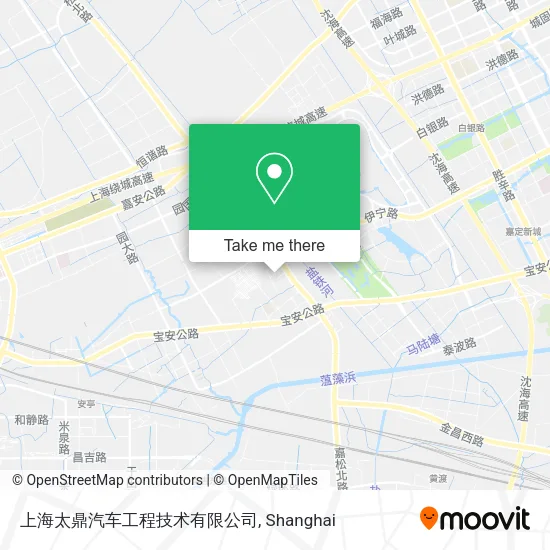 上海太鼎汽车工程技术有限公司 map