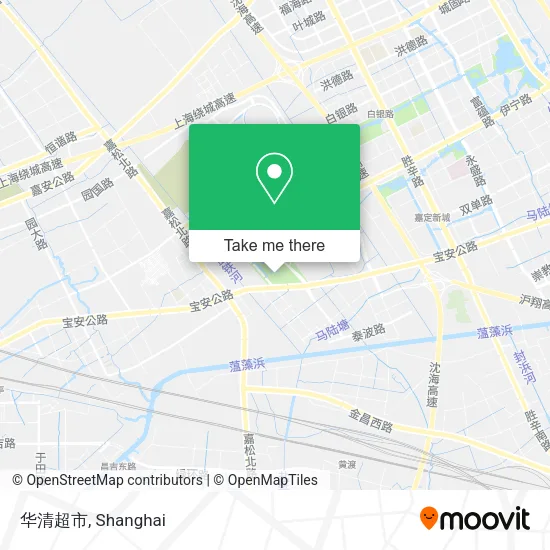 华清超市 map