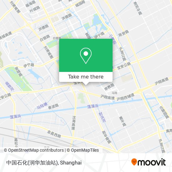 中国石化(润华加油站) map