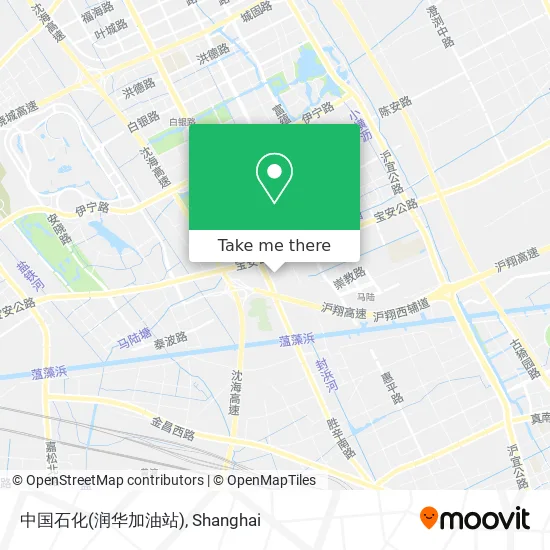 中国石化(润华加油站) map