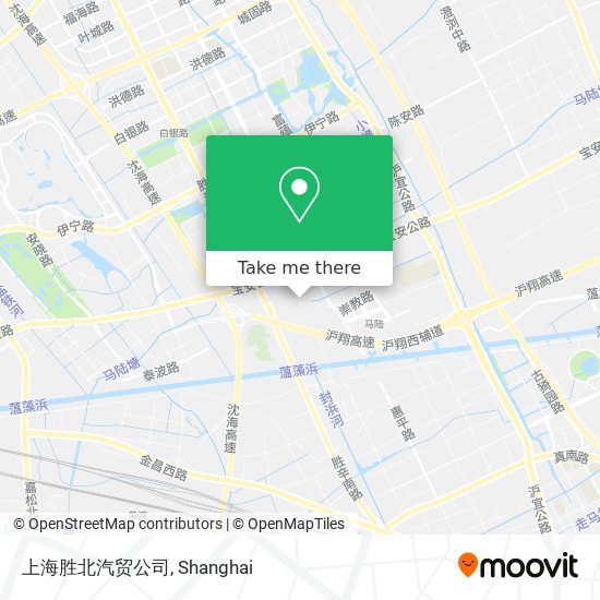 上海胜北汽贸公司 map