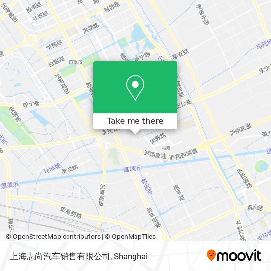 上海志尚汽车销售有限公司 map