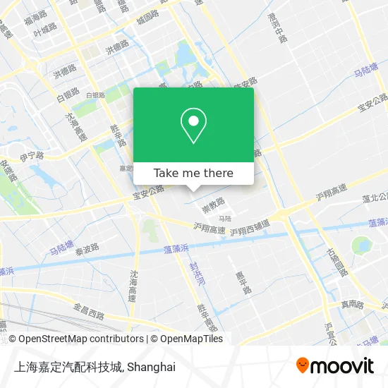 上海嘉定汽配科技城 map
