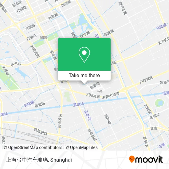 上海弓中汽车玻璃 map