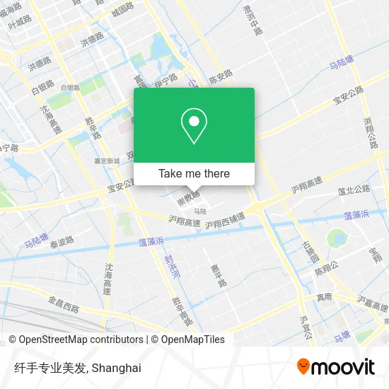纤手专业美发 map