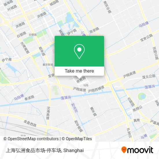 上海弘洲食品市场-停车场 map