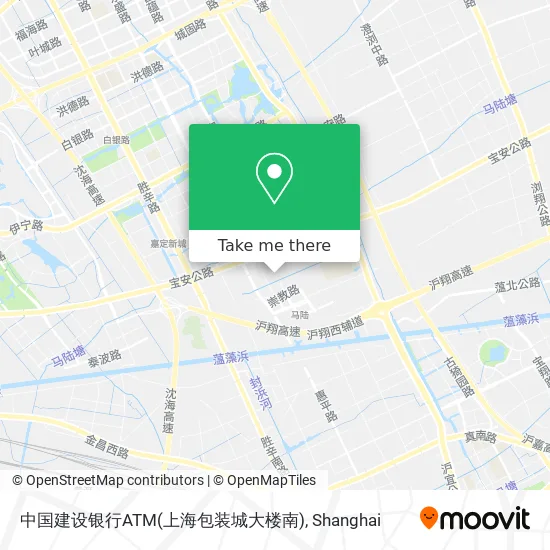 中国建设银行ATM(上海包装城大楼南) map