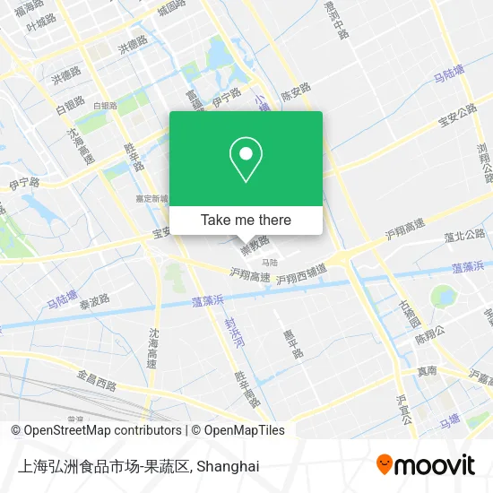 上海弘洲食品市场-果蔬区 map