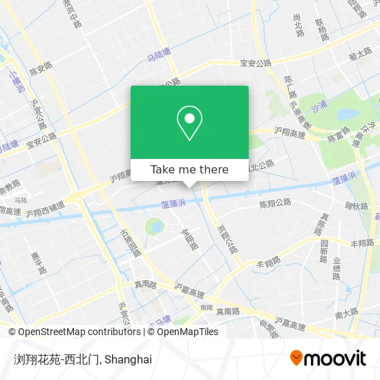 浏翔花苑-西北门 map