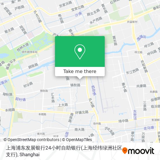上海浦东发展银行24小时自助银行(上海经纬绿洲社区支行) map