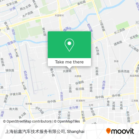 上海贴鑫汽车技术服务有限公司 map