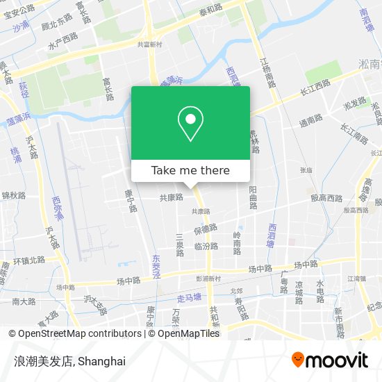 浪潮美发店 map