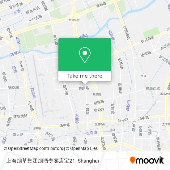 上海烟草集团烟酒专卖店宝21 map