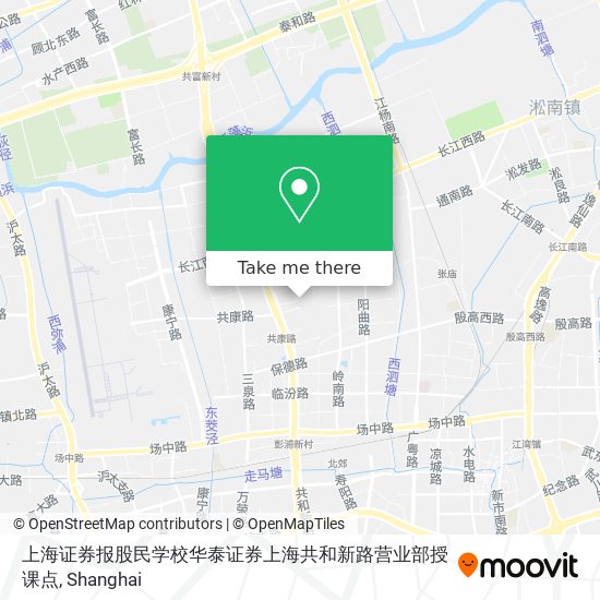 上海证券报股民学校华泰证券上海共和新路营业部授课点 map