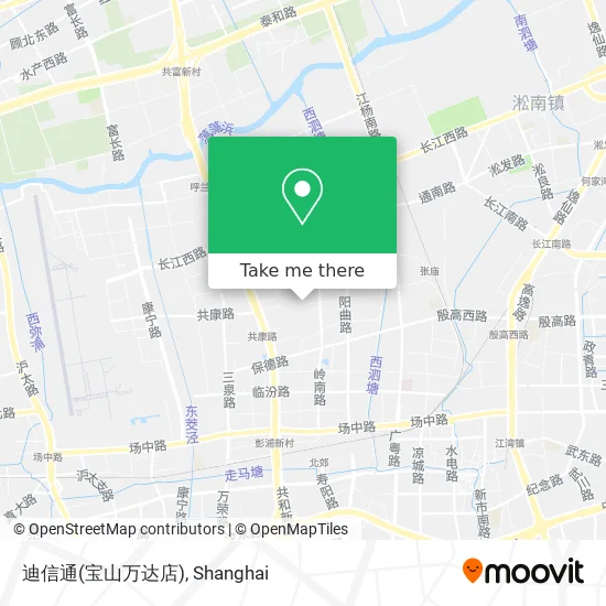 迪信通(宝山万达店) map