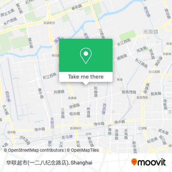 华联超市(一二八纪念路店) map