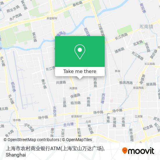 上海市农村商业银行ATM(上海宝山万达广场) map