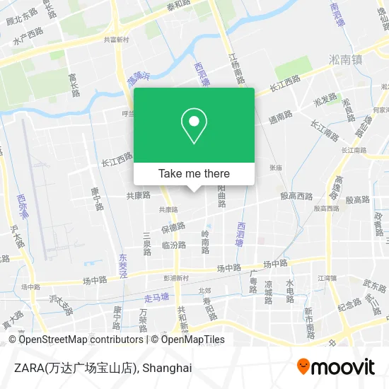 ZARA(万达广场宝山店) map