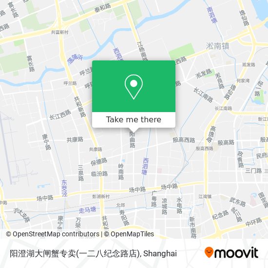 阳澄湖大闸蟹专卖(一二八纪念路店) map