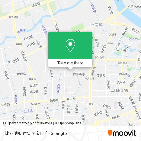 比亚迪弘仁集团宝山店 map