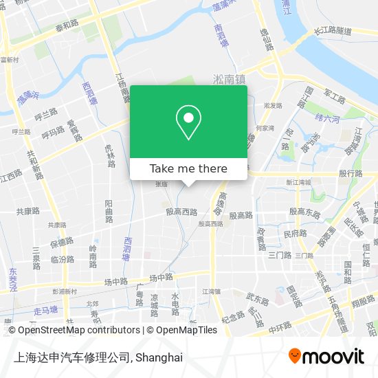 上海达申汽车修理公司 map