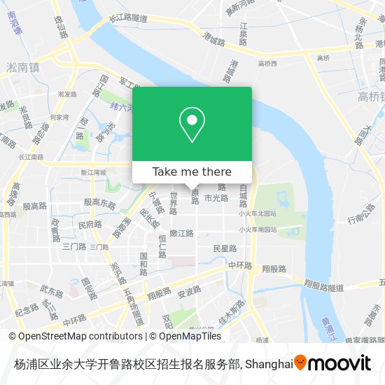 杨浦区业余大学开鲁路校区招生报名服务部 map