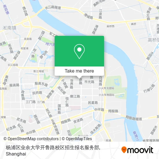 杨浦区业余大学开鲁路校区招生报名服务部 map