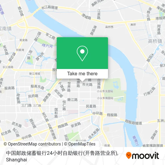 中国邮政储蓄银行24小时自助银行(开鲁路营业所) map