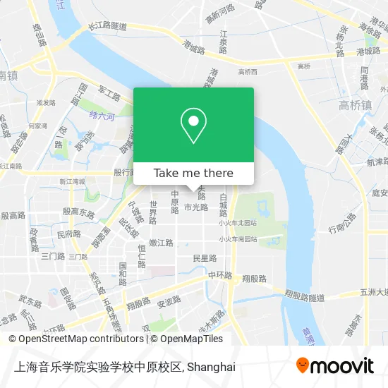 上海音乐学院实验学校中原校区 map