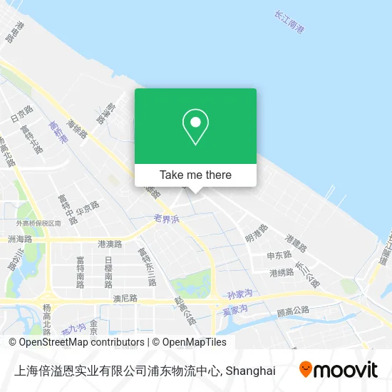 上海倍溢恩实业有限公司浦东物流中心 map