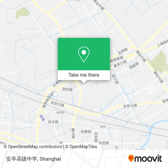 安亭高级中学 map